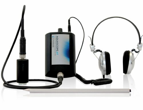 Geófono GUTERMANN AquaScope 2 para detección de fugas de agua.